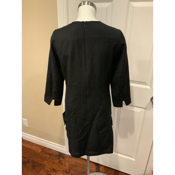 Rag & Bone Black 3/4 Sleeve Shift Dress, Size 4 - Picture 5 of 6